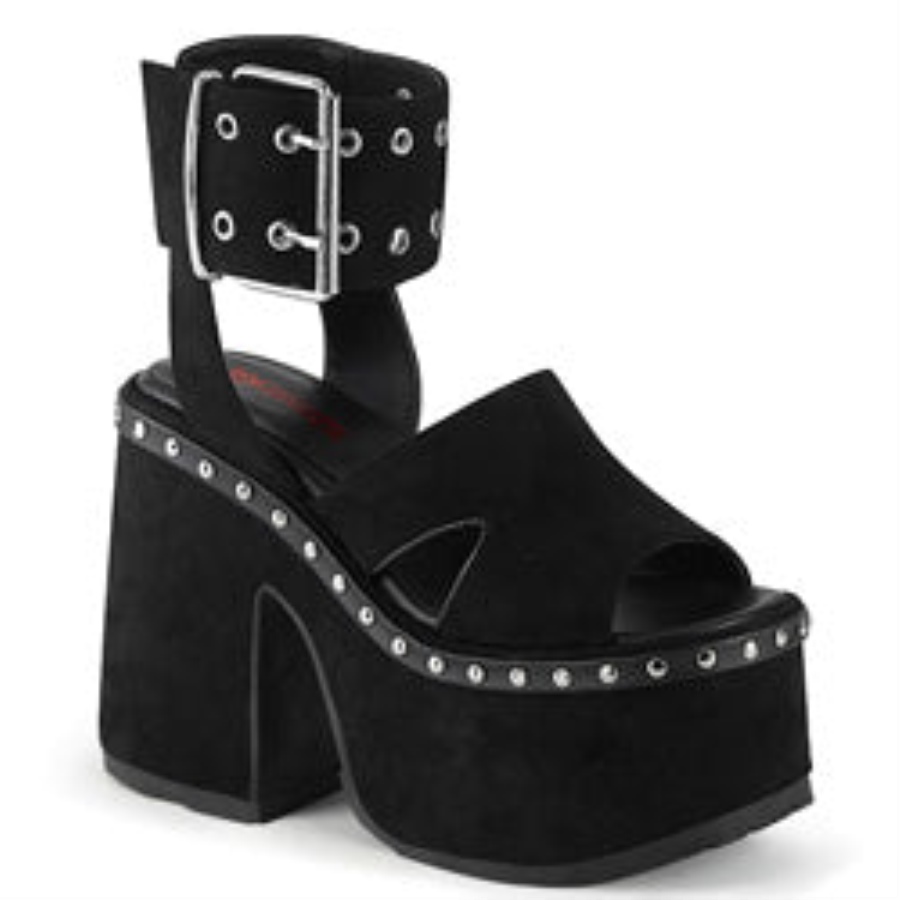 Camel-102 Svart Vegansk Mocka Demonia Sverige