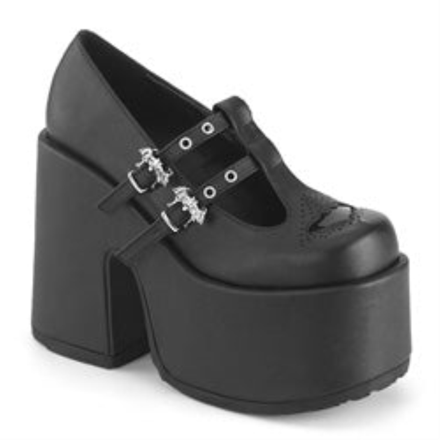 Camel-55 Svart Veganskt Läder Demonia Sverige