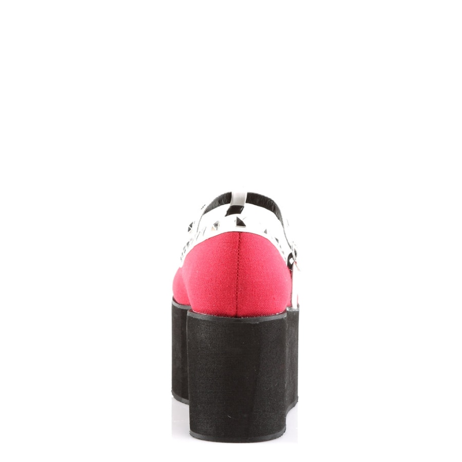 Click-07 Demonia Sverige Röd Canvas-svart