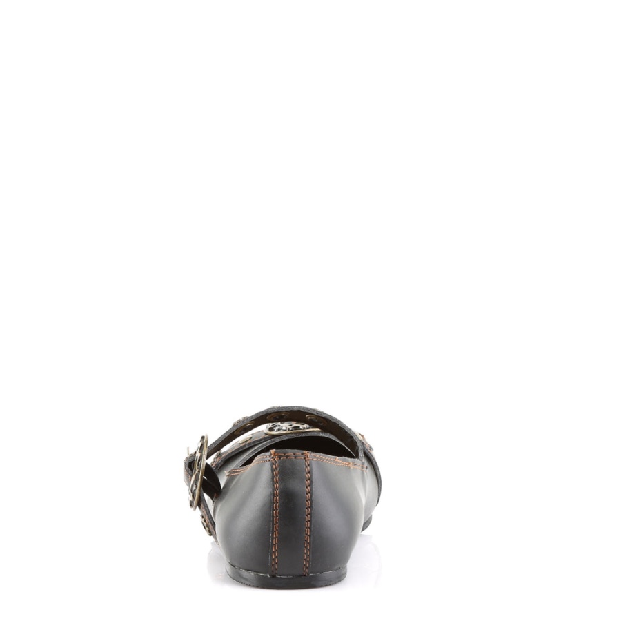 Daisy-09 Demonia Sverige Svart Veganskt Läder