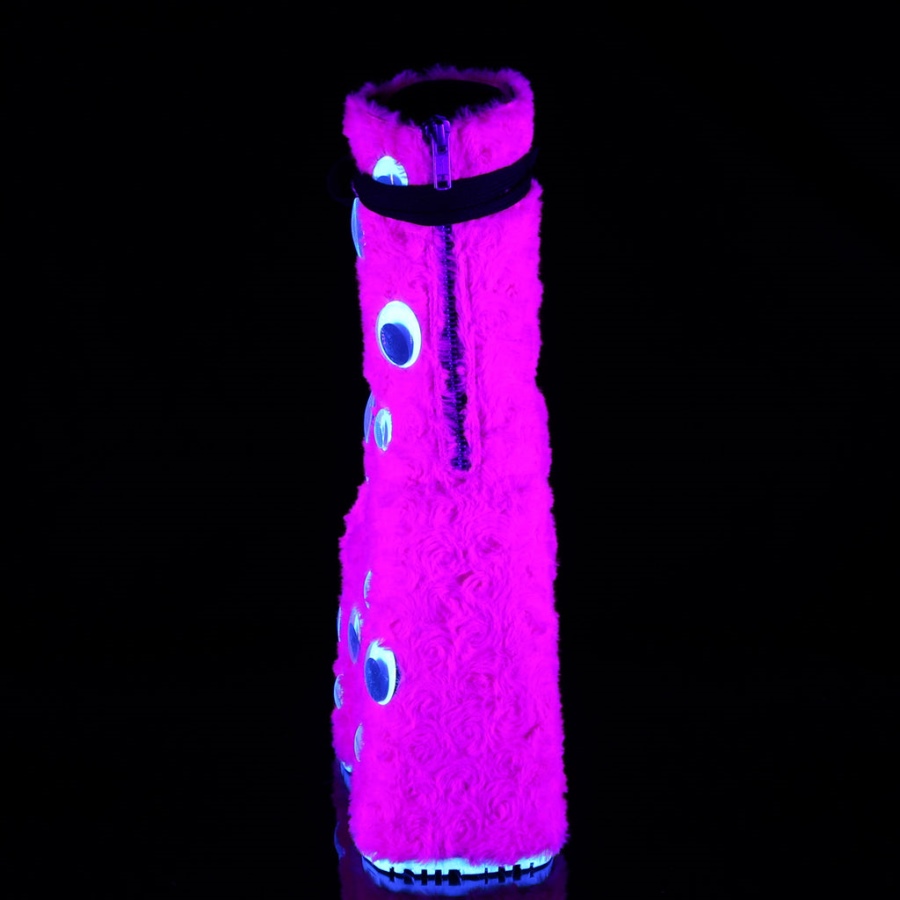 Demonia Sverige Svart Konstläder Sneaker-125