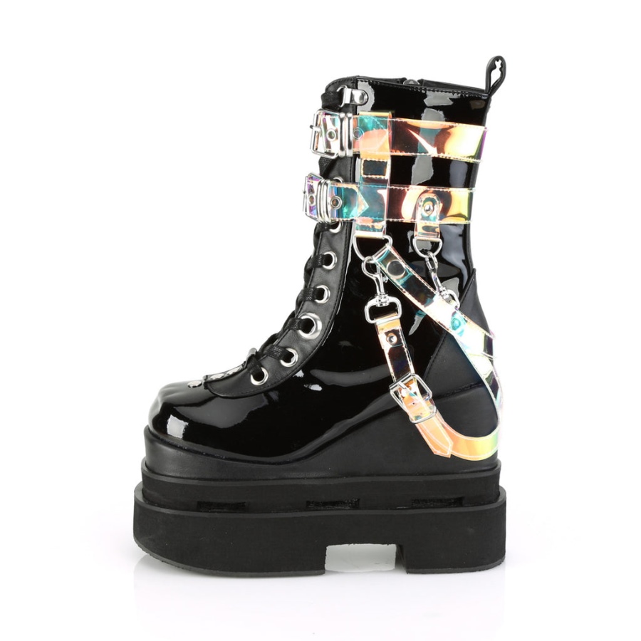 Demonia Sverige Svart Spetsöverlägg Glam-240