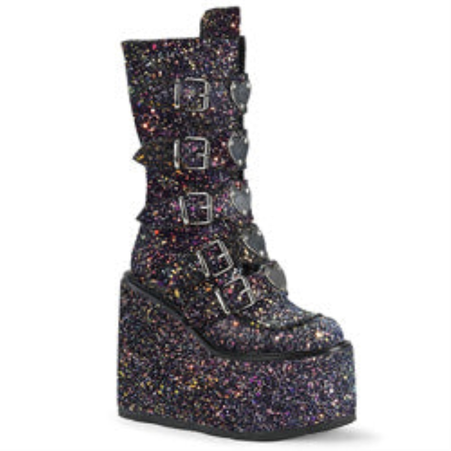 Demonia Sverige Svart Multi Glitter Gunga-230g