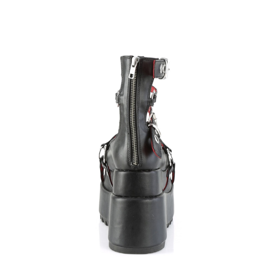 Demonia Sverige Svart Veganskt Läder Fynd-19