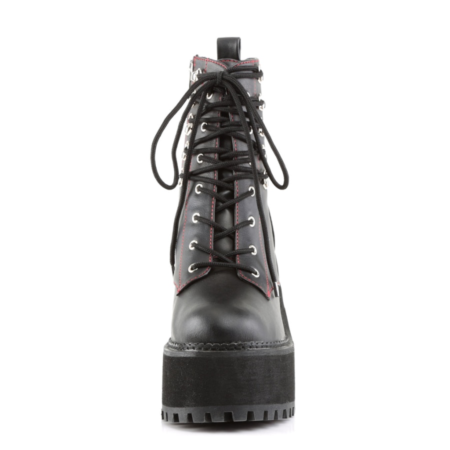 Demonia Sverige Black Vegan Leather Kera-12