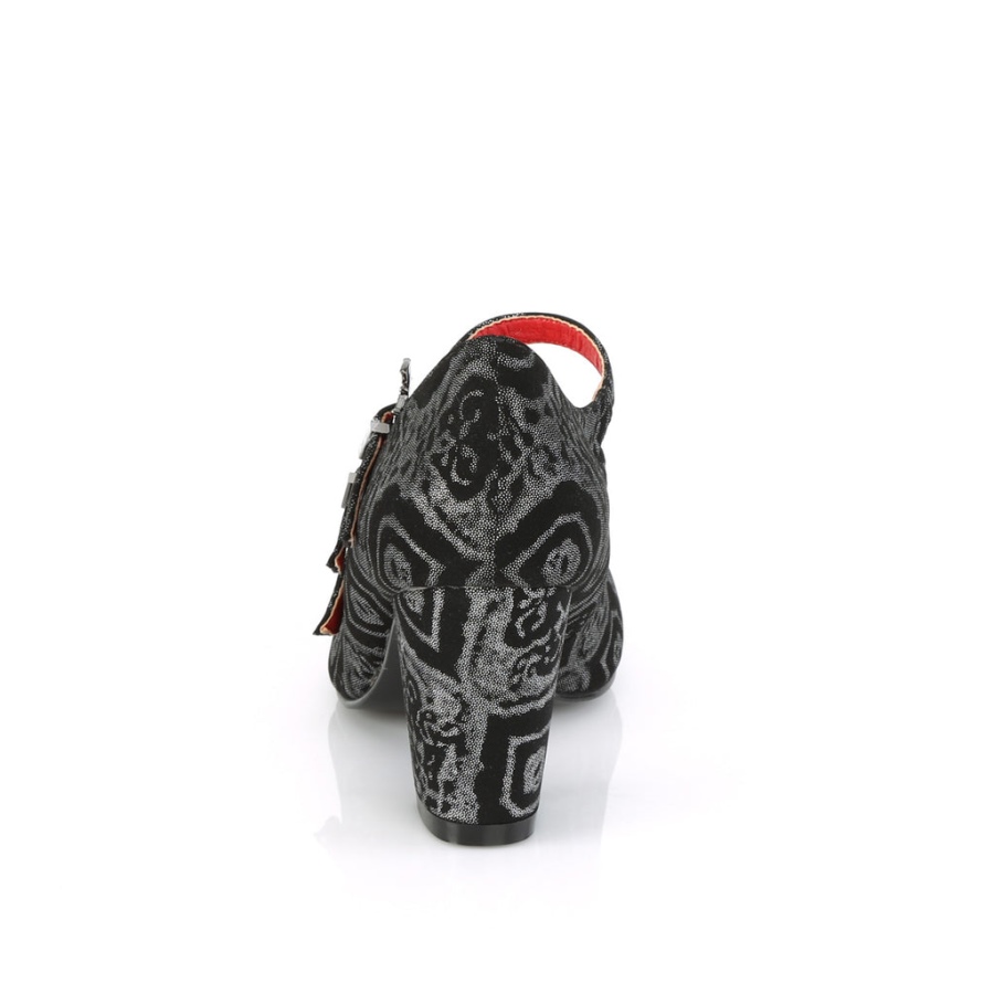 Demonia Sverige Svart Veganskt Läder V-creeper-565