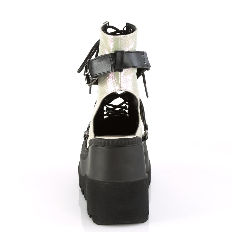 Demon Sverige Vit Fuskmocka Lila-100