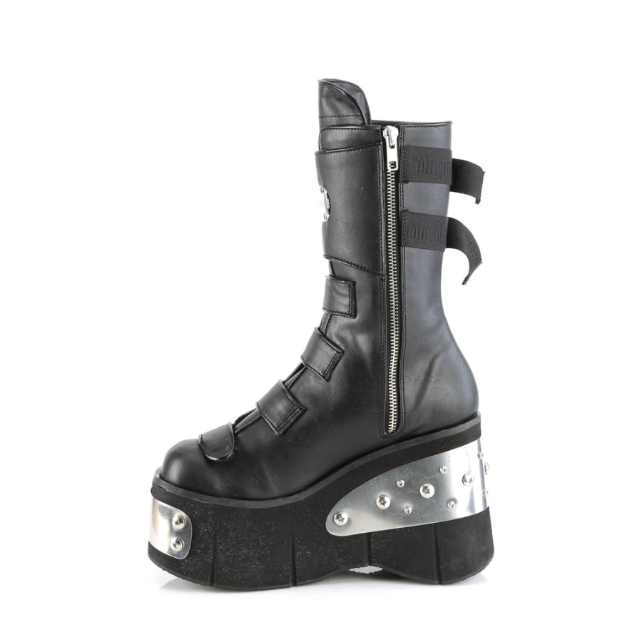 Kera-108 Demonia Sverige Black Vegan Leather