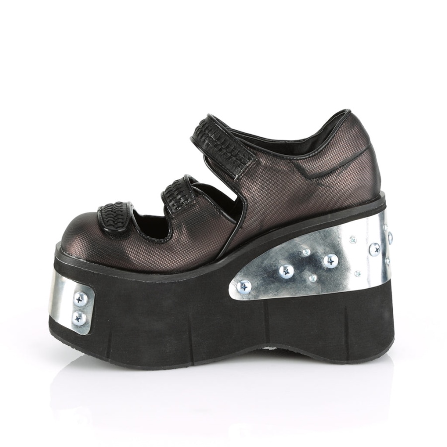 Kera-13 Demonia Sverige Black-pewter Vegan Leather