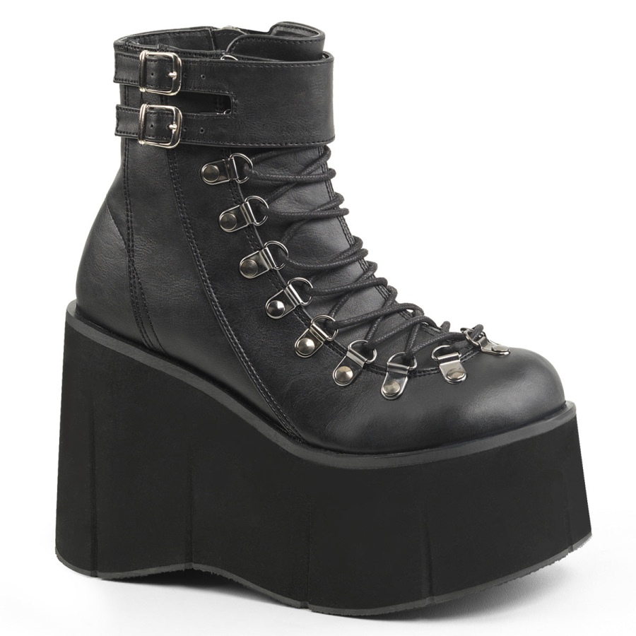 Kera-21 Black Vegan Leather Demonia Sverige