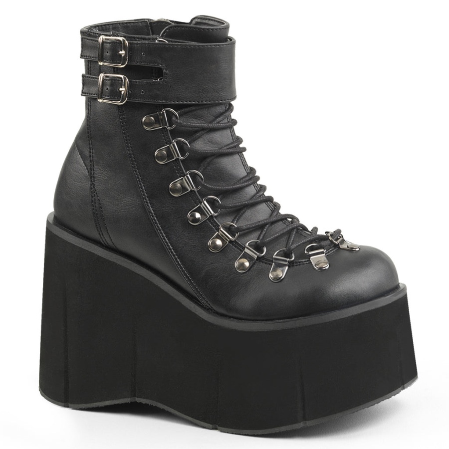 Kera-21 Black Vegan Leather Demonia Sverige