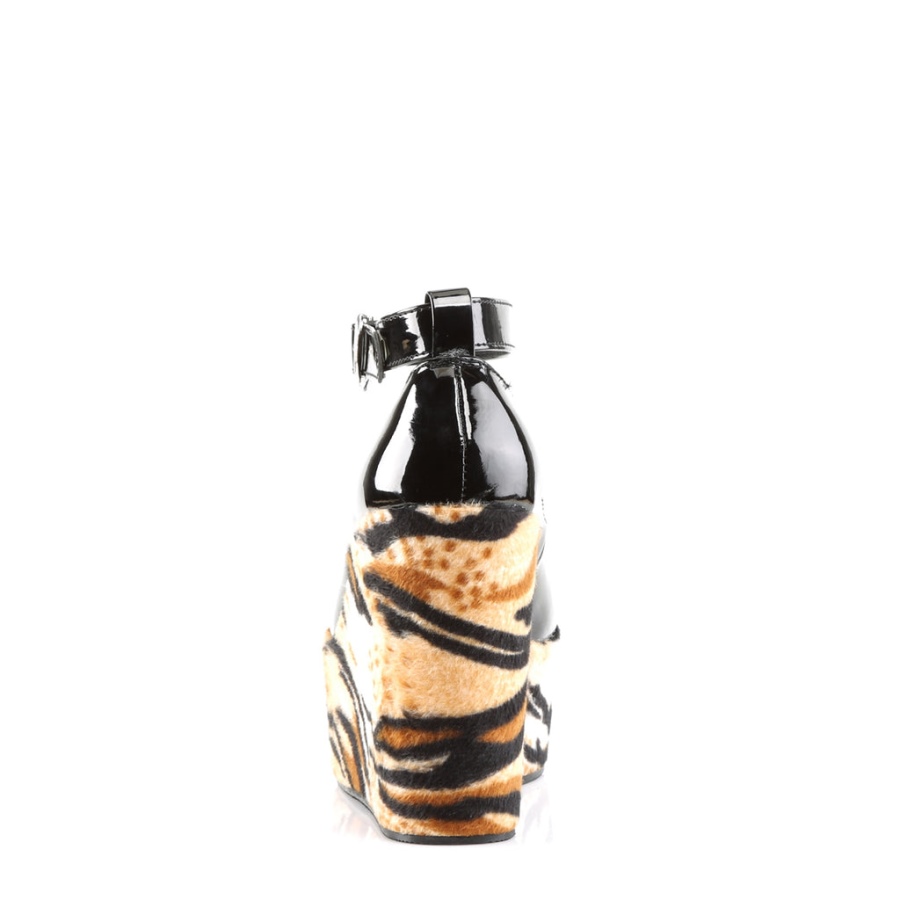 Gift-03 Svart Patent Demonia Sverige