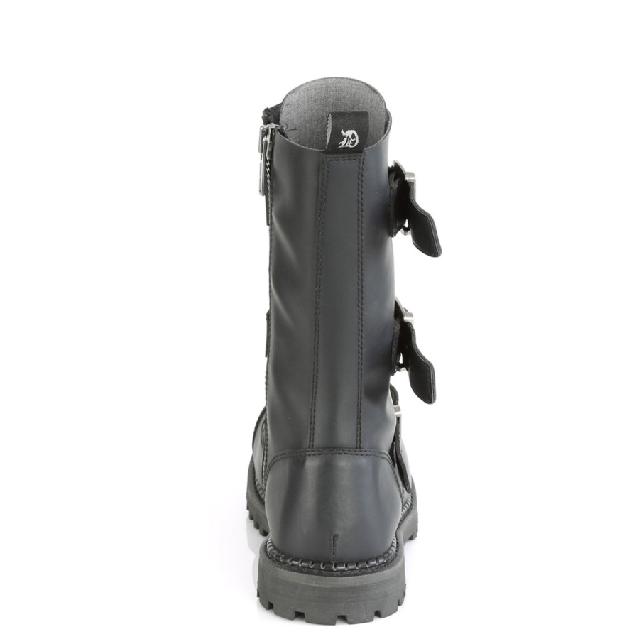 Riot-12bk Svart Veganskt Läder Demonia Sverige