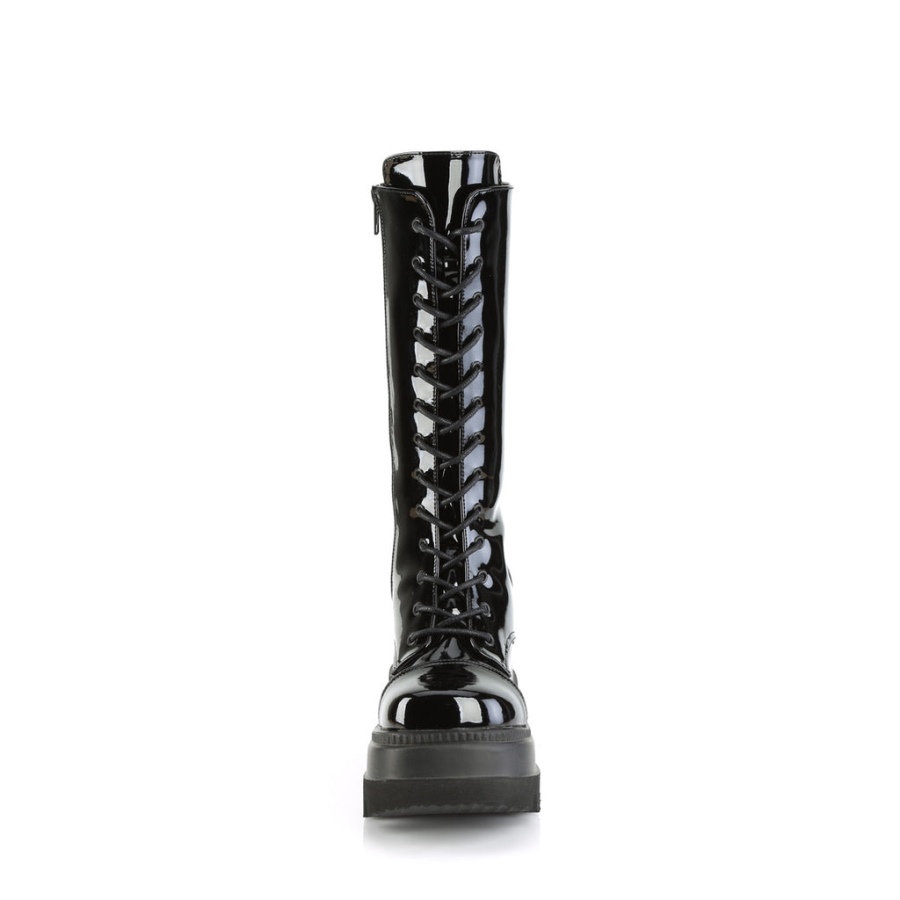 Shaker-72 Black Patent Demonia Sverige