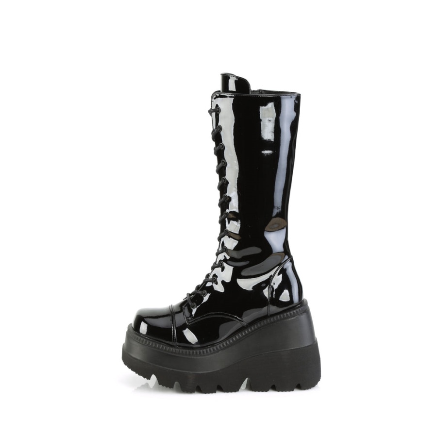 Shaker-72 Black Patent Demonia Sverige