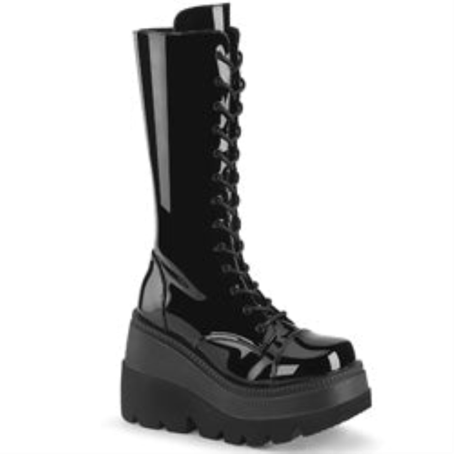 Shaker-72 Black Patent Demonia Sverige