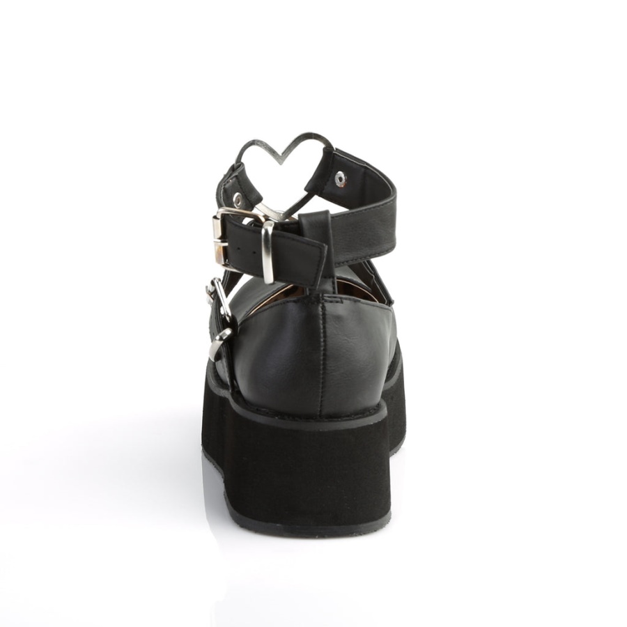 Sprite-02 Svart Veganskt Läder Demonia Sverige