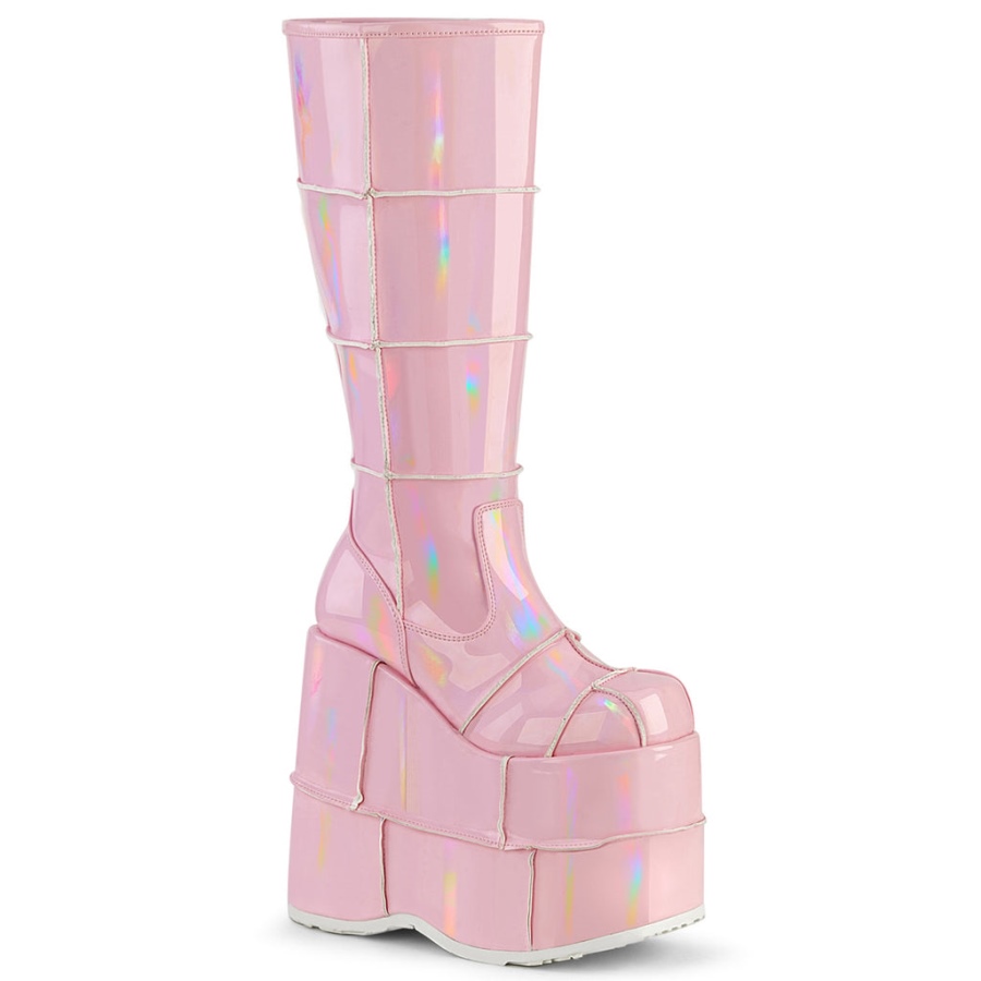 Stack-301 Baby Pink Hologram Demonia Sverige